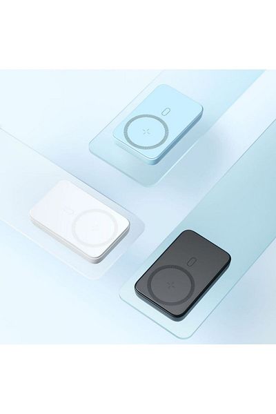REDz Accessories Baterie Joyroom Magsafe Jr-w020, încărcare wireless 10.000 mAh, port USB și tip C, albastră