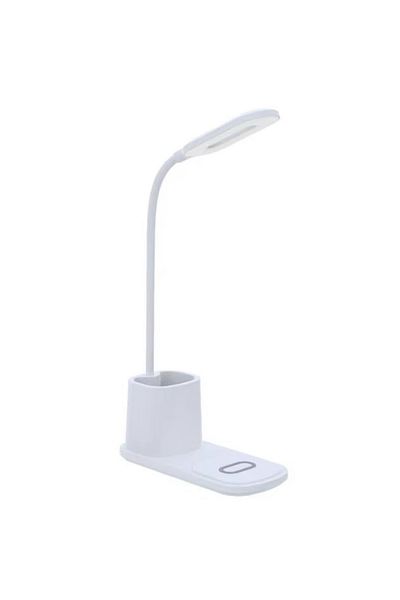 REDz Accessories 10W Wireless Charging Lamp, Pen Holder, Model G-N15, 3 Light Modes, White