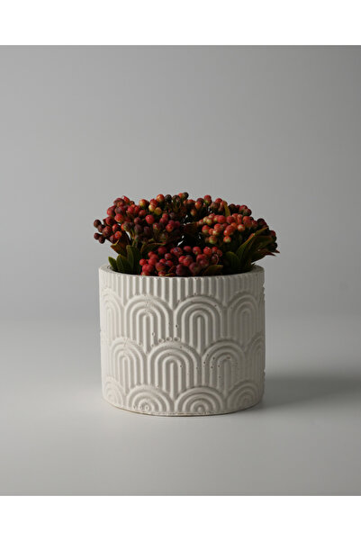 Kaju Creative Dekoratif Beton Saksı - WAVY 7x9 0.25L Küçük Boy Saksı