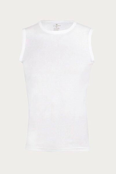 Ceylanoğlu Ribana Men's 0 Neck 0 Sleeve Undershirt 027
