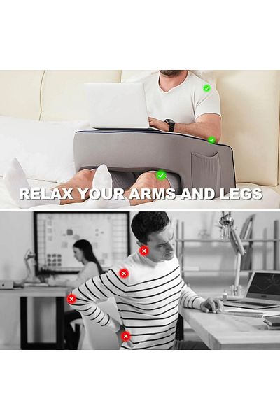 Choice See Below For Size Descriptions Gaming Pillow For Lap,reading Pillow For Bed Memory Foam Bed Rest Pi