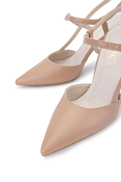 Tamer Tanca Women's Vegan Beige Heeled Shoes