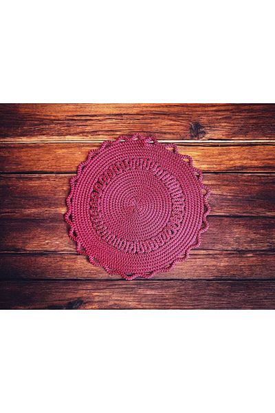 PİKKO HOME 6 Pcs 35 cm Bordo Handmade Shiny Luxury Water Suppliers (as)