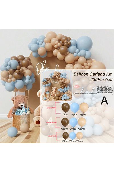 Choice Other 7wr-4-a Latex Multicolor Balloon Garland Arch Kit, Gander Reveal, Birthday, Wedding Indoor Out
