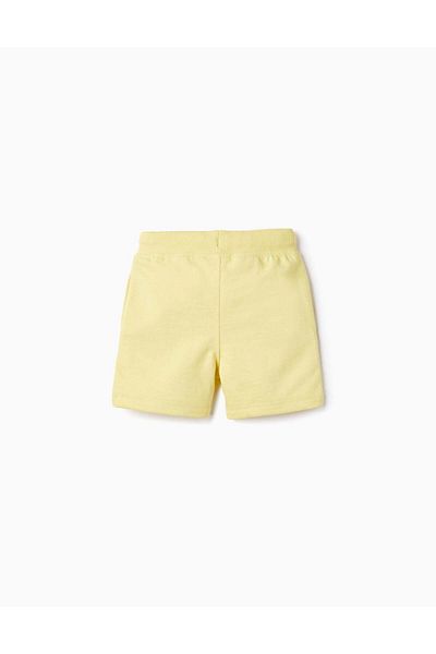 Ziddy Cotton Shorts for Baby Boys, Yellow