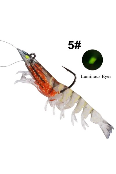 Choice 9 سم 12 جرام لون 5 WeiHe 12 جرام 9 سم 8 سم 8 جرام 7 ألوان طُعم صيد الروبيان الصناعي المصنوع من مادة البولي فينيل كلوريد الناعم طُعم مضيء F