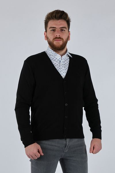 DE BLASİO Ανδρική ζακέτα De Blasıo Minimalist V-Neck - Oversized & Κομψή