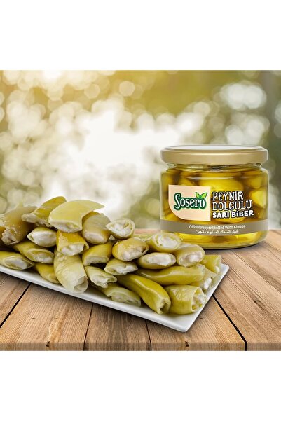 Sosero Peynir Dolgulu Sarı Biber 290 gr Cam Kavanoz