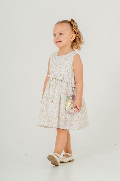 HAUSEkids 2-9 років Сукня для дівчинки з сумкою Flower Rabbit - зелена