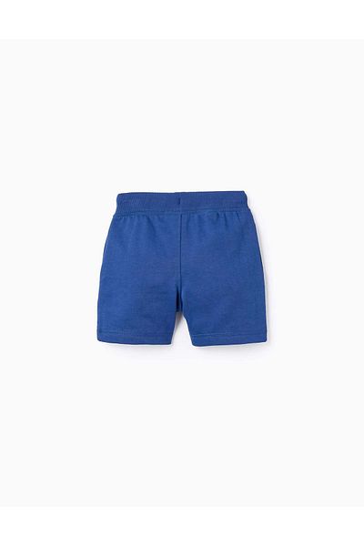 Ziddy Cotton Sport Shorts for Baby Boys, Dark Blue