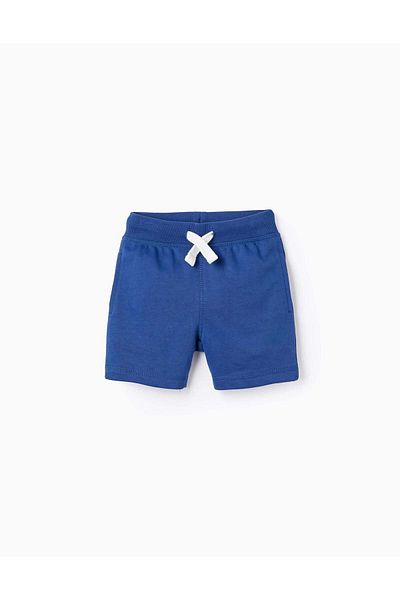 Ziddy Cotton Sport Shorts for Baby Boys, Dark Blue