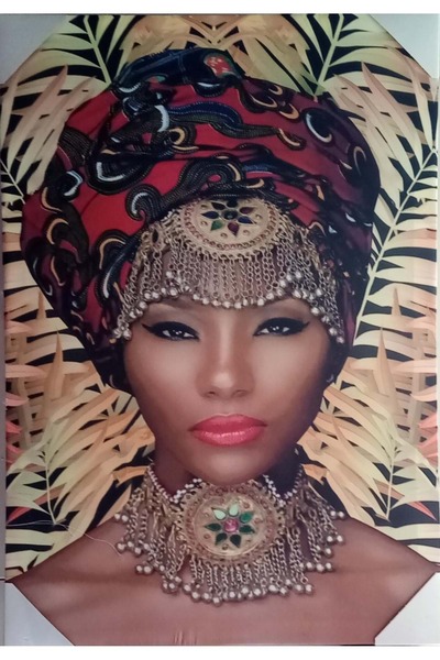 Leva House BEZ TABLO 43,5cmX63cm - ZENCİ KADIN 1