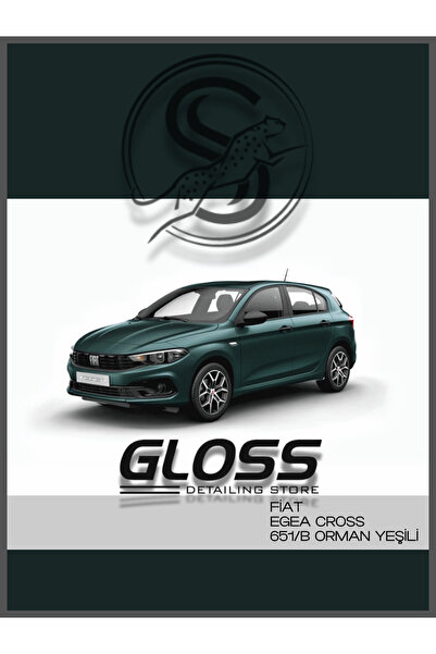 Gloss Detailing Fiat Egea Cross Orman Yeşili 651B Uyumlu (Toscana Yeşil) - Çi...