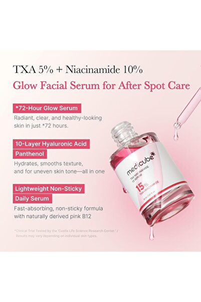 Medicube medicube TXA+Niacinamide 15% Glow Facial Serum for After Spot Care | All-in-One Daily Korean Skincar