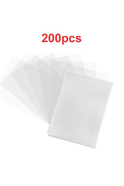 Miniso 200pcs 100pcs Transparent Game Card Cover Clear Protector Sleeve Holder For Pokmones Board Game Id T