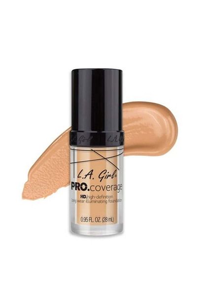 L.A. Girl L.a. Resistant Foundation Girl Pro Coverage Hd Illuminating Foundation Fair, 28ml
