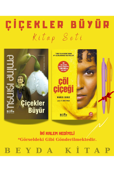 Bilge Kültür Sanat Çiçekler Büyür - Çöl Çiçeği - Emine Işınsu - Kitap Seti - ...