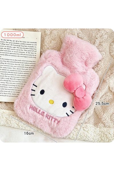 Miniso large size Hello Kitty Plush Hot Water Bag with Cute and Thick Explosion proof Female Warm Water Bag