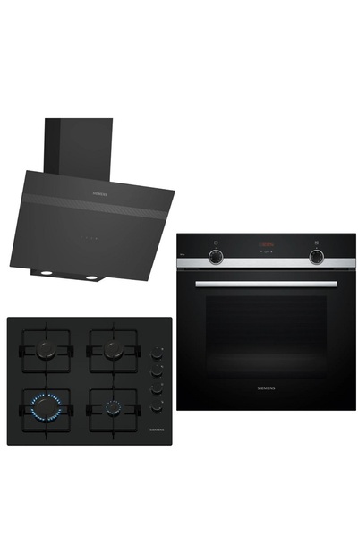 Siemens Ankastre Siyah Ankastre Set 173 (HB534FER3T-EO6C6PP30O-LC64KPJ60T)