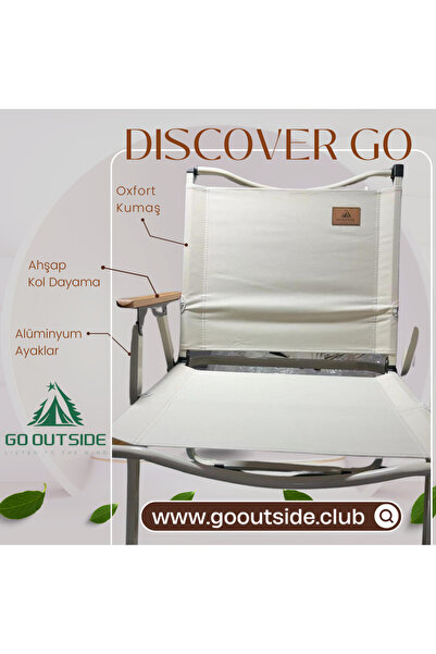 Go Outside Club Discover Go.2 - (L) Katlanabilir Sandalye-beyaz