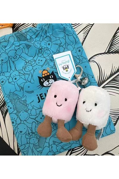 Choice Two Marshmallows Jc Jelly Plush Cat Cotton Candy Two Tone Cute Soft Two Tone Keychain Bag Pendant Pl