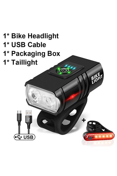 Choice Headlight Taillight Bicycle Light 2t6 Led Front Usb Rechargeable Mtb Mountain Bicycle Lamp 1000lm Bi