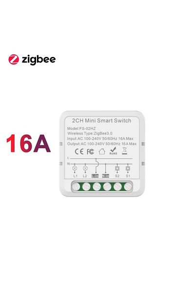 Choice 2-gangZigbee16A Tuya WIFI/Zigbee Smart Switch Module Smart Life 2-Gang 16A 2 Way Control Switch Supp