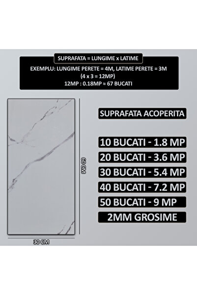 NEXTLY Σετ 20 αυτοκόλλητων ταπετσαριών απομίμησης μαρμάρου, αδιάβροχες, ρυθμιζόμενες, ισχυρές, κολλητικές, ελαφριές