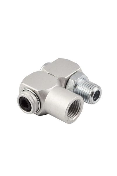 Choice For All Corresponding Air Tool Air Connector Aluminum 1/4" 12.5mm 1pcs 360° Adapter Air Hose Conn...