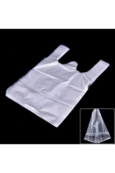 Choice onesize 52pcs 20*30cm Plastic T-shirt Design Retail Shopping Bags Supermarket Packaging with Handles