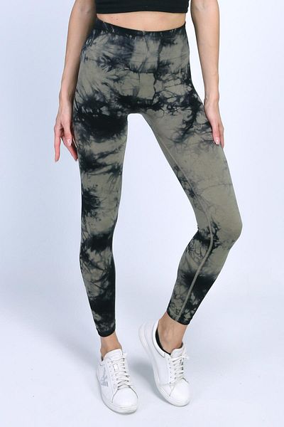 Alışveriş Sokağı Tie Dye Leggings Patterned Sports Leggings Push-Up