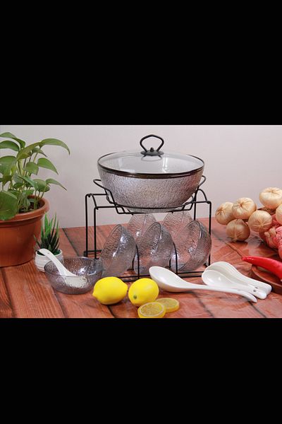 Generic Soup pot set with serving bowls