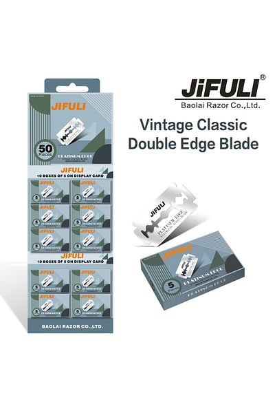 RZR IGUETTA 50 PCS 50 Pcs/ Classic Double-Edged Safety razor Blade For Men And Women Hair Removal Shaving Stainl
