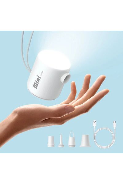 Choice White Baseus Mini Air Pump Portable Electric Inflator Pump For Air Mattresses Inflate Deflate Beds S