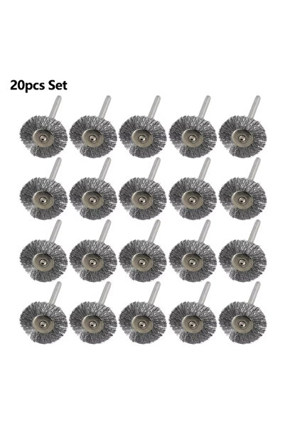 choice2 مجموعة فرش عجلات سلكية من 20 قطعة من الفولاذ CMCP، 10/20 قطعة، أدوات ...
