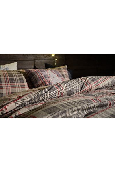 Bellona Set de lenjerie de pat Wendy din flanel dublu - carouri multicolore