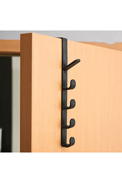 Choice علاقة باب غرفة نوم واحدة باللون الأسود، علاقة باب، خطاف تخزين منزلي بل...