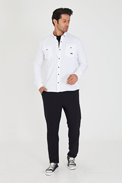 masso moda εφαρμοστό Τζιν - Ανδρικό πουκάμισο τζιν κατάλληλο για καθημερινή χρήση