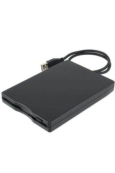 Choice محرك أقراص مرنة USB خارجي محمول مقاس 3.5 بوصة بسعة 1.44 ميجابايت FDD لأجهزة Mac وWindows 10...