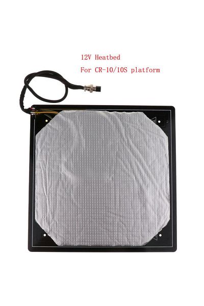 Lzjsee cr-10 heatbed CR-10 Hot bed Aluminium MK3 HeatBed 12V Heatbed Platform 310*310*3mm for CR-10S heated