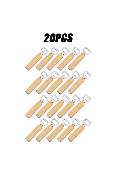 Choice 20pcs 1-20pcs Wooden Bottle Opener Beer Can Opener Household Kitchen Bar Tools For Home Handle Handh