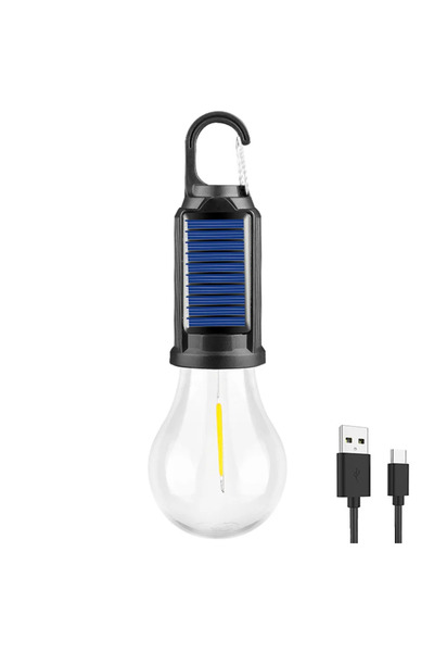 Choice مصباح تخييم LED كروي يعمل بالطاقة الشمسية مع شحن USB وإضاءة LED وفانوس...