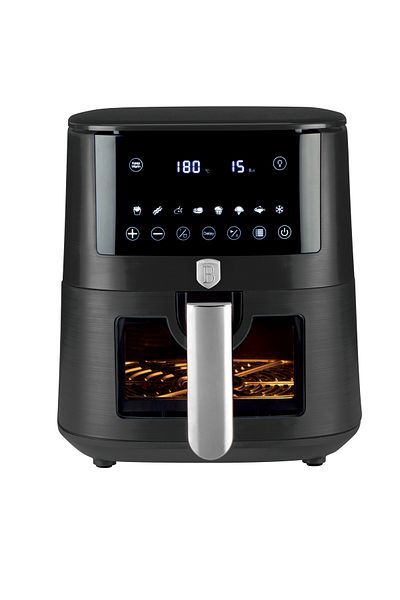 Berlinger Haus BerlingerHaus Airfryer - Anthracite Collection, 5L, Digital, LED, 1400W, Anthracite, Window