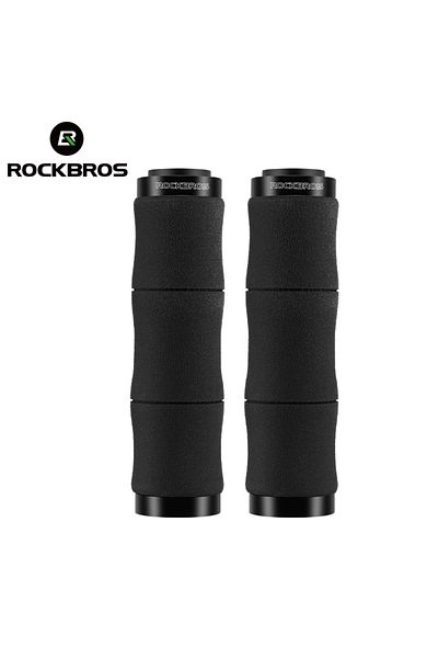 Choice 40720005001 ROCKBROS Bicycle Grips Bamboo Joint Bike Handlebar Grips With Dust Plug Soft Shockproof