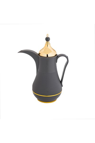 Alaska Alaska Thermos Dallah, Grey with Gold, 1 Liter