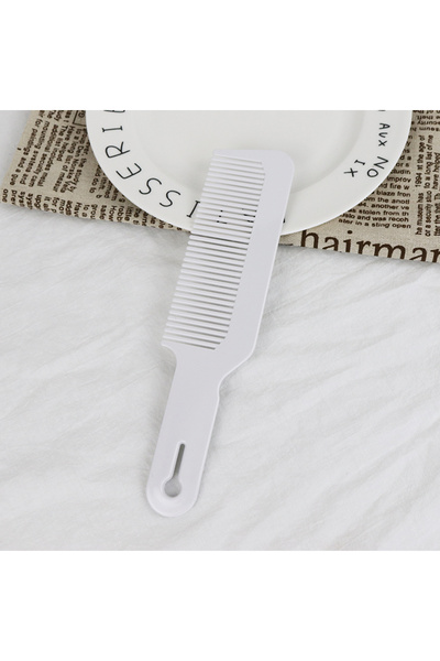 Choice مشط تصفيف الشعر wendujiDS-أبيض 1 قطعة من البلاستيك السميك المضاد للكهرباء الساكنة والمقاوم للحرارة، لتصفيف شعر الصالون