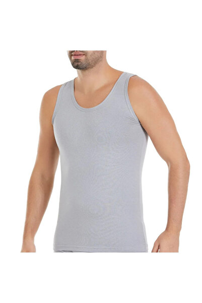 Yıldız Çamaşır 3-Piece Modal Gray Color Non-Marking Men's Undershirt