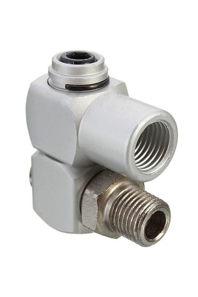 Choice For All Corresponding Air Tool Air Connector Aluminum 1/4" 12.5mm 1pcs 360° Adapter Air Hose Conn...
