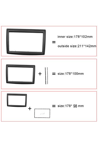 Choice 2din / 2 Din Frame For Renault Megane Ii 2003-2009 Dvd Stereo Fascia Panel Plate Mounting Dash In...