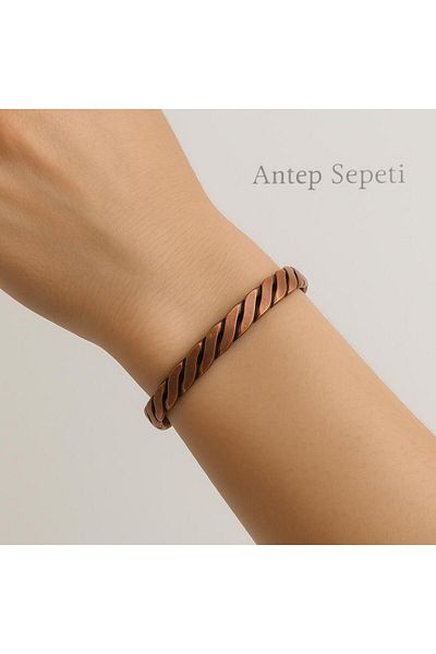 ANTEPSEPETİ Copper Vintage Twist Bracelet